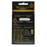 Bee Magnum Large Latex Condoms | Lubricated Condoms | 3 Count | (Polyurethane) - Image 2