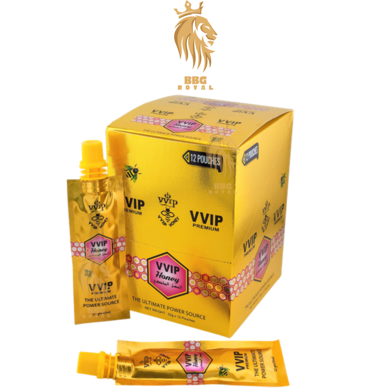 VVIP premium honey blend 12 pouches 22g each display box