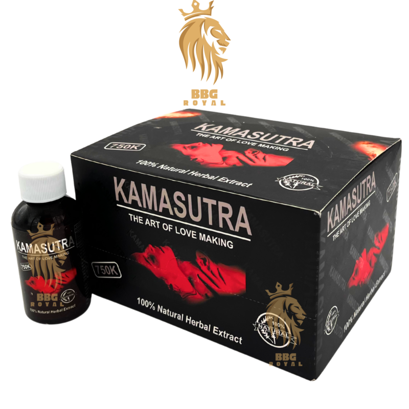Kamasutra 750K herbal liquid shot 12 bottle box natural extract formula