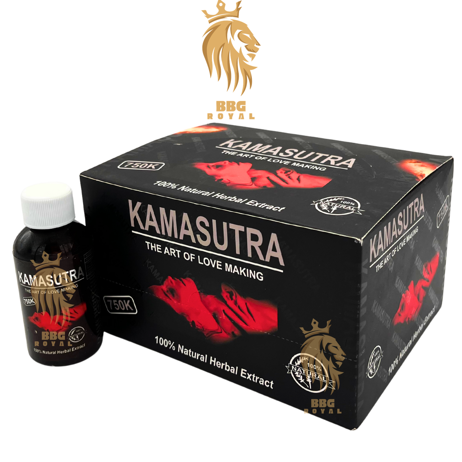 282 Kamasutra 750K herbal liquid shot 12 bottle box natural extract formula