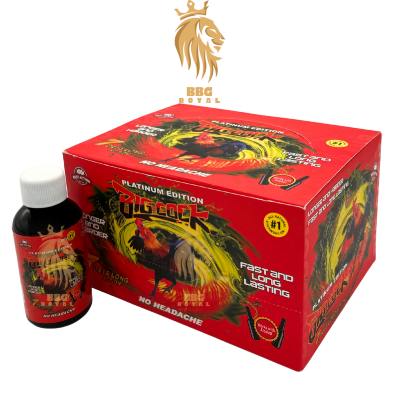 Big Cock Platinum Edition 2.5K liquid shot bottle premium fast-acting formula