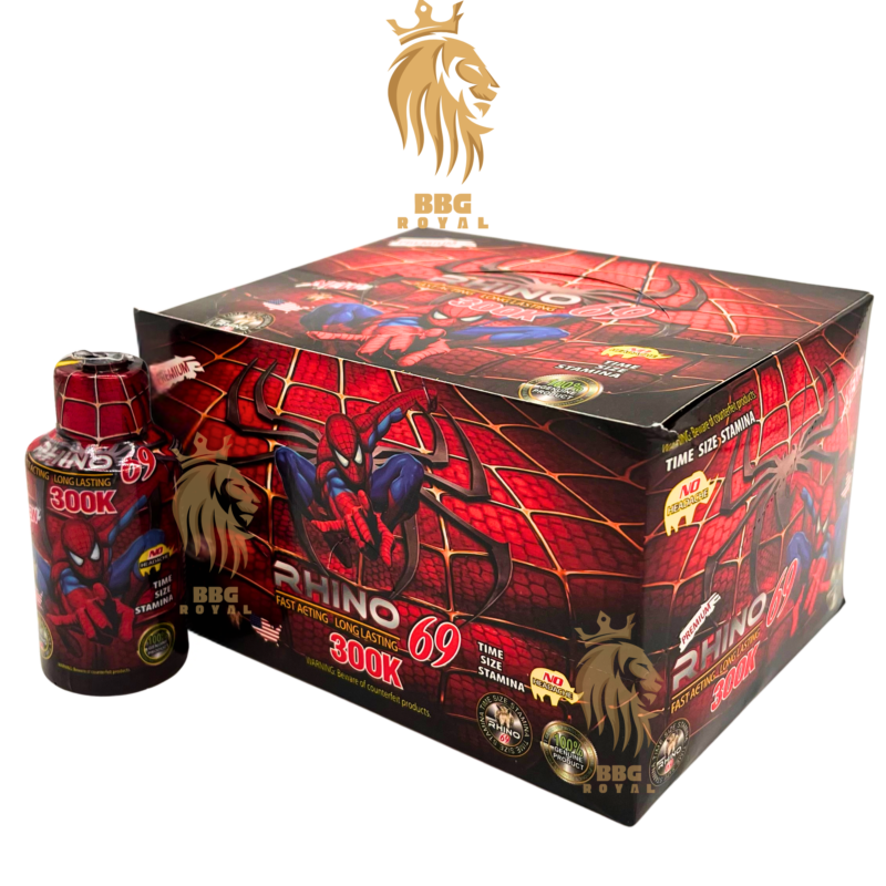 Rhino 69 300K premium liquid enhancement formula fast acting for stamina energy performance support 12 count box