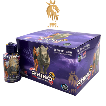 Rhino 69 Purple Edition premium liquid enhancement formula for stamina energy performance support 12 count box