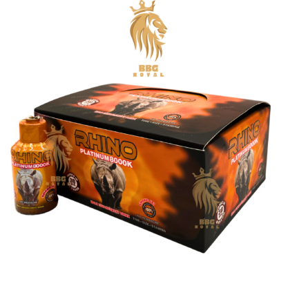 Rhino Platinum 8000K enhancement drink super long lasting formula for time size stamina performance support 12 bottles