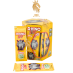 Rhino 69 Honey – Premium Herbal Honey Blend | 24 Sachets Hexagon Box