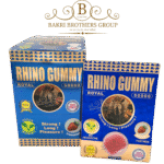 Rhino Gummy Royal 50000 | Vegan | Strawberry Flavor | Single Gummy | 24 Cards per Box