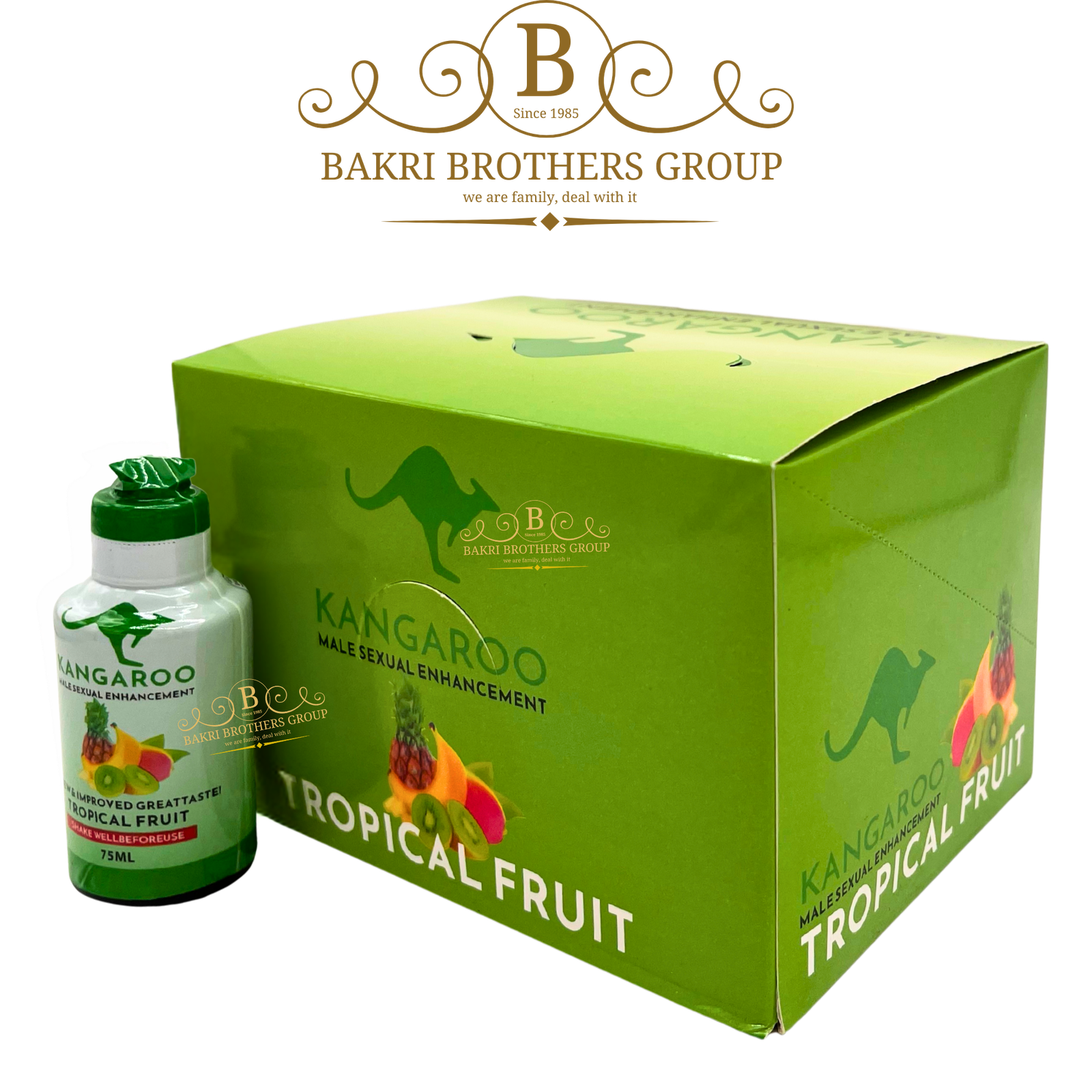 Untitled design (28) Kangaroo Male Enhancement Shot | 75ml Tropical Fruit Flavor | Extra Strength Formula - Image 1