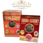 Rhino Gummy Gold 50000 | Single Gummy Per Card | Vegan, Strawberry Flavor
