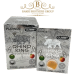 Rhino King Platinum Gummy | Platinum Edition | Single Gummy Per Card | 24 Cards Per Box | Strong | Long | Pleasure | Vegan