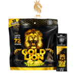 Gold Lion Honey Bags Lemon Flavor | Hanging Pack | 12  honey Sachets