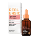 Real Basic Anti-Aging Serum 30ml – Bakuchiol 1% + Rosehip Oil + Vegan Probiotic Kombucha 3%