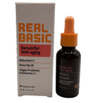Real Basic Anti-Aging Serum 30ml – Bakuchiol 1% + Rosehip Oil + Vegan Probiotic Kombucha 3%