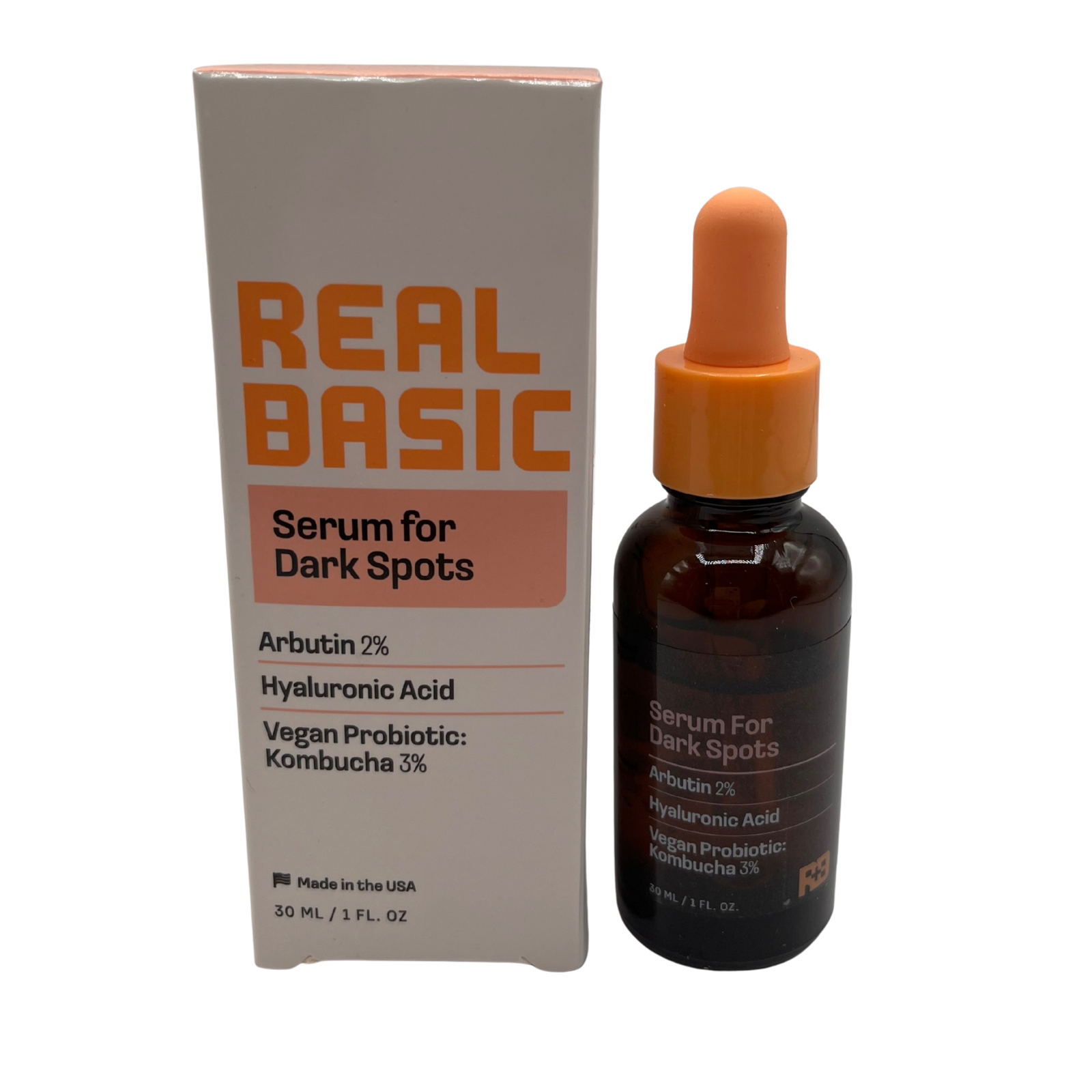 NEW PRODUCTS Real Basic Dark Spot Serum 30ml – Arbutin 2% + Hyaluronic Acid + Vegan Probiotic Kombucha 3% - Image 1
