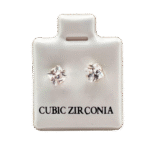 Cubic Zirconia Stud Earrings – 60-Pair Display Tray (Assorted Sizes & Styles) - Image 2