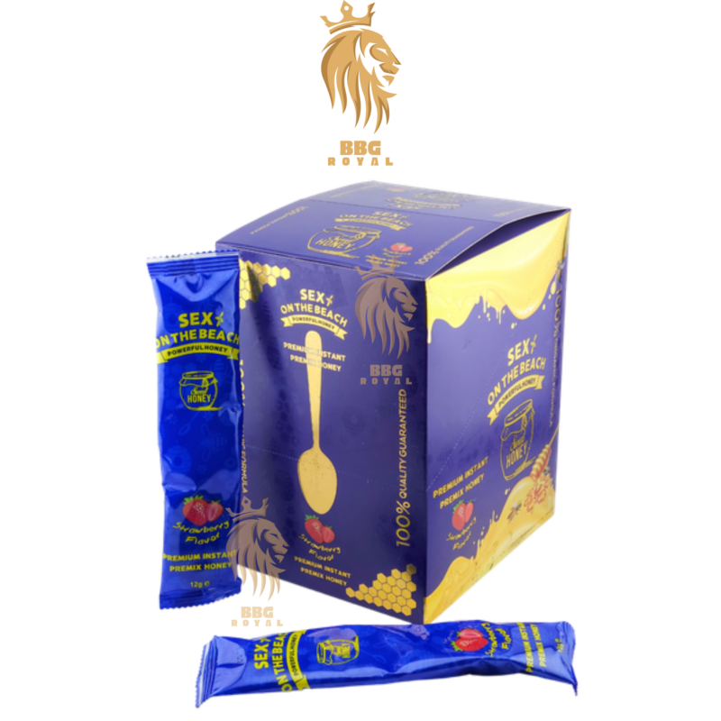 Sex on the Beach strawberry honey supplement 12 spoons 12g each large box