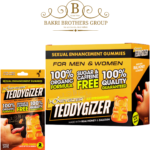 Honeygizer TeddyGizer Sexual Enhancement Gummies for Men & Women – Manuka Honey & Zallouh – Sugar & Caffeine Free – Pack of 24