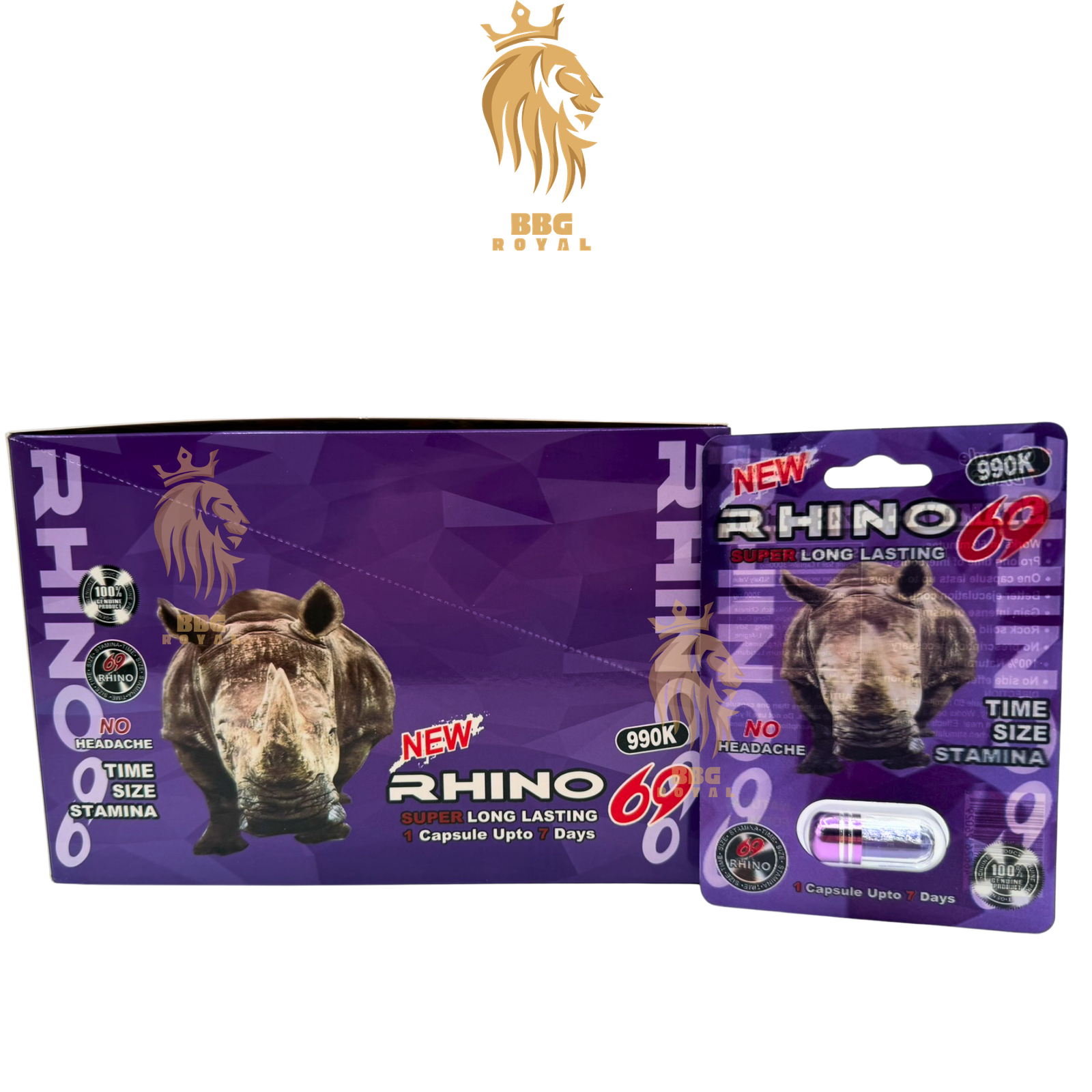 15 Rhino 69 990K Capsules | Single Pack | 24 Capsules - Image 1
