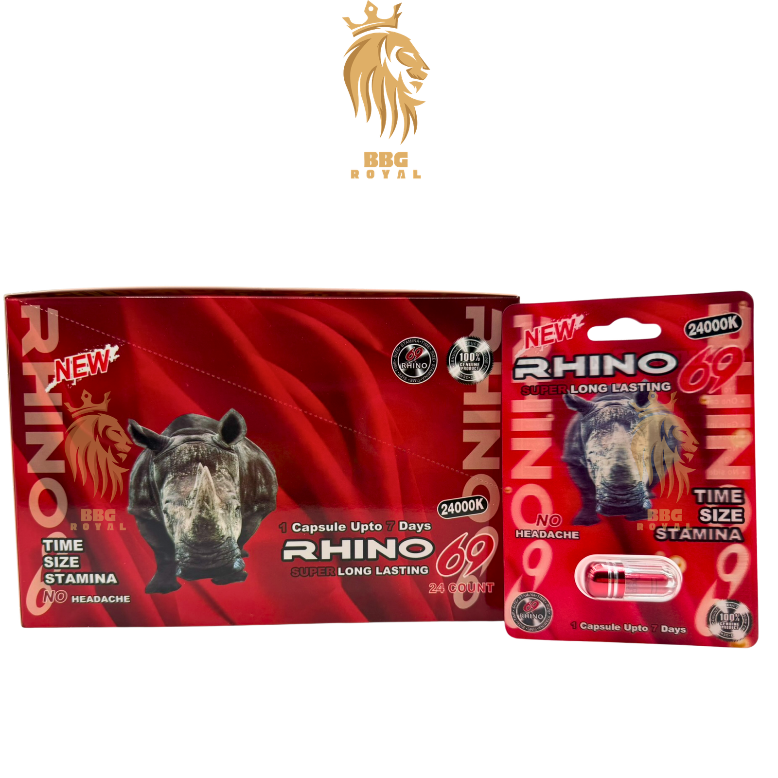 26 Rhino 69 24000K Capsules | Single Pack | 24 Capsules - Image 1