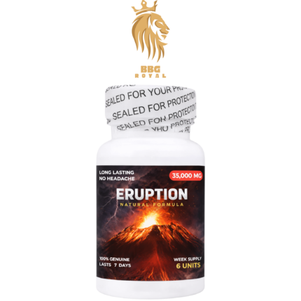 eruption capsules 6 count bottle natural formula supplement energy vitality support compact pill product