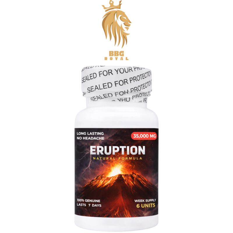 eruption capsules 6 count bottle natural formula supplement energy vitality support compact pill product