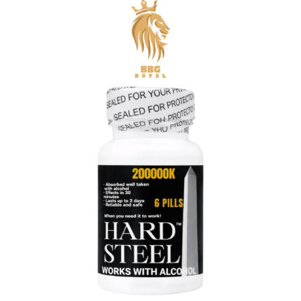 hard steel 20000k capsules 6 count bottle supplement energy vitality support compact pill product