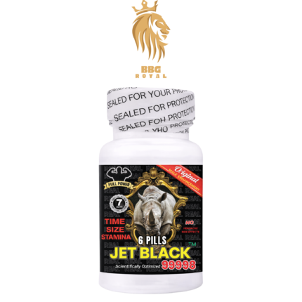 jet black pills 6 count bottle supplement energy vitality support compact pill product