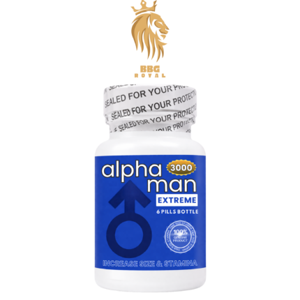 alpha man 3000 extreme pills 6 count bottle supplement energy vitality support compact pill product