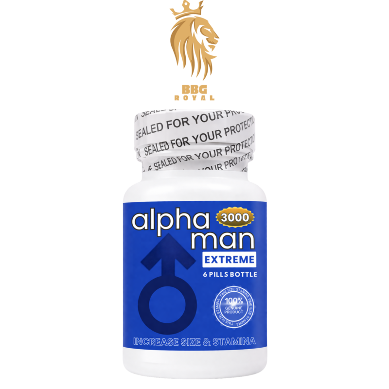 alpha man 3000 extreme pills 6 count bottle supplement energy vitality support compact pill product