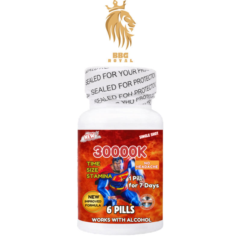 superman 30000k pills 6 count bottle fast acting energy stamina supplement