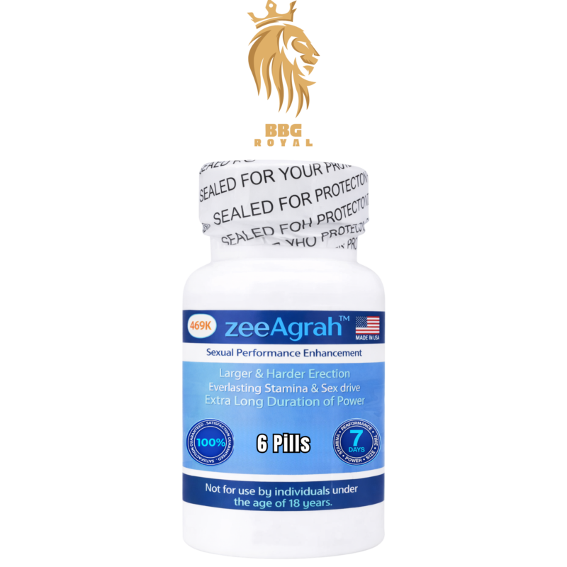 zeeagrah 469k male enhancement pills 6 count bottle stamina performance support
