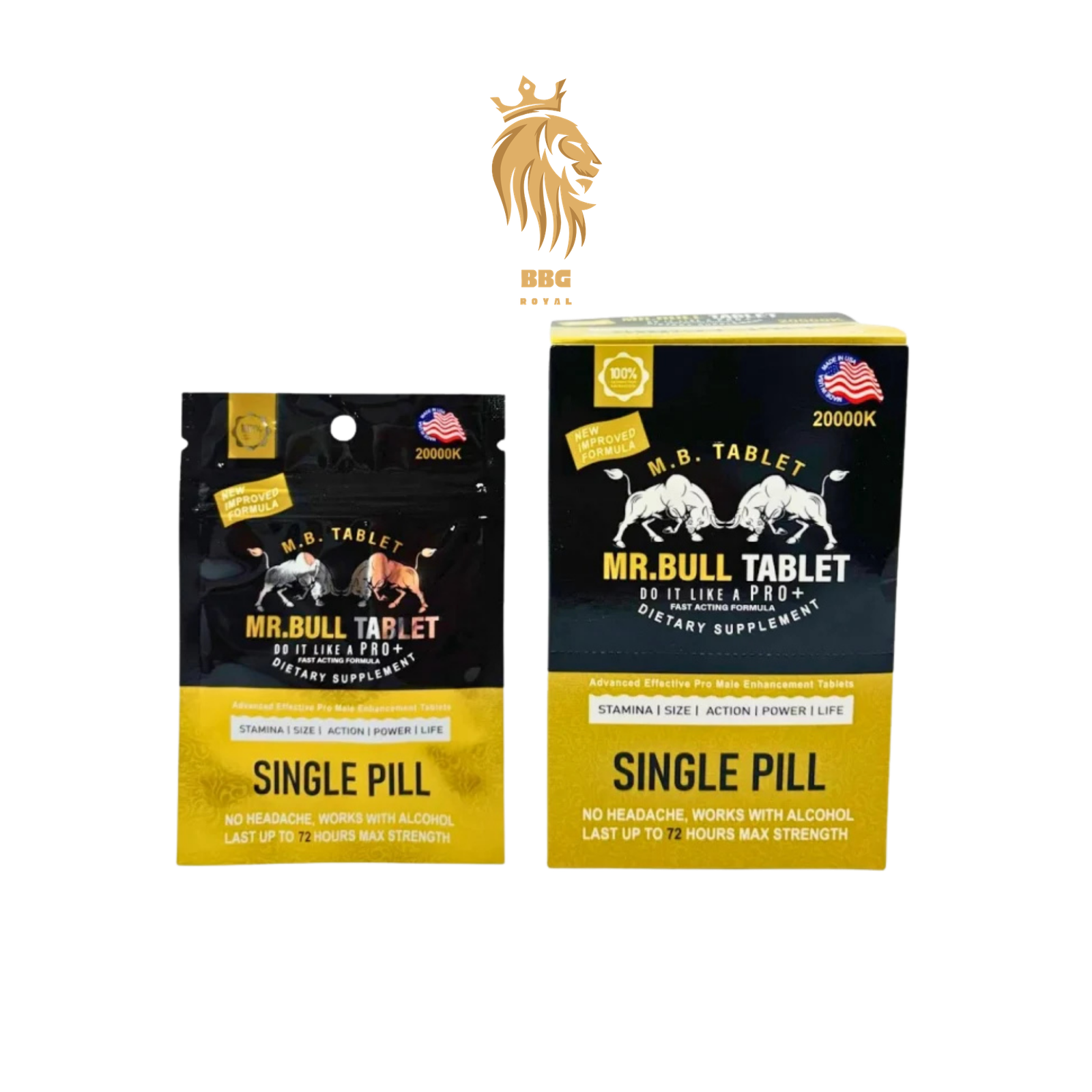 mr bull gold mr bull tablet single pill dietary supplement energy stamina support fast acting formula